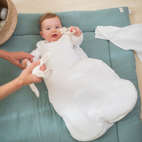 Tapis d'éveil pour bébé avec hochets +3 mois - Baby game blanket COULEUR  bleu ciel