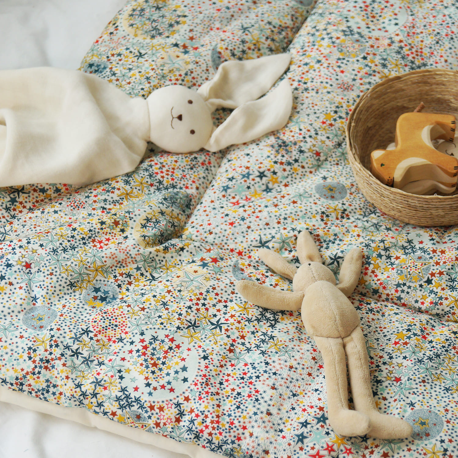 Tapis d'éveil pour bébé en coton oeko-tex, cadeau de naissance